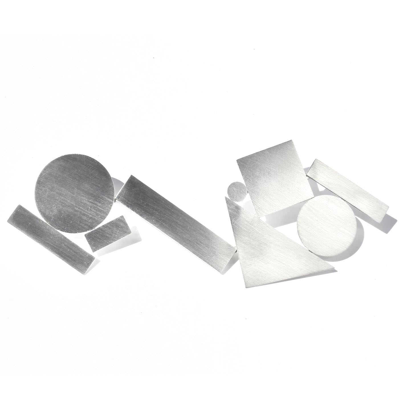 Shape Stack Body Brooch in Sterling Silver